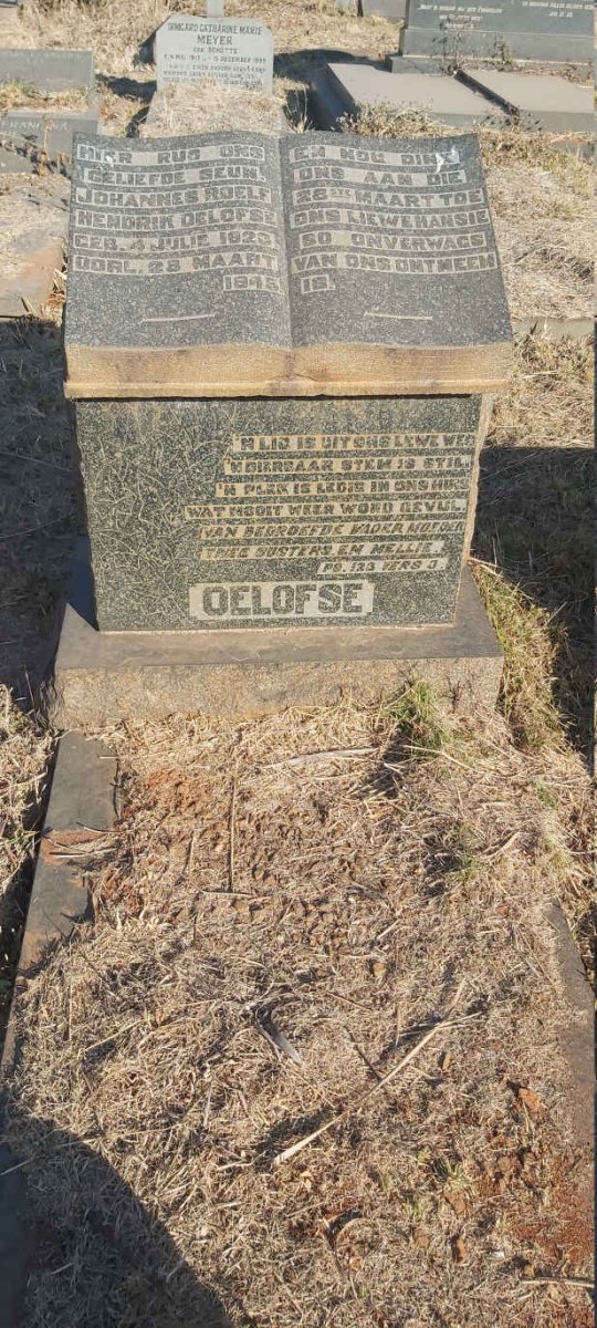 OELOFSE Johannes Roelf Hendrik 1923-1945