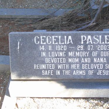 PASLEY Cecelia 1920-2003