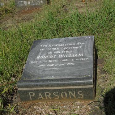 PARSONS Robert William 1896-1947