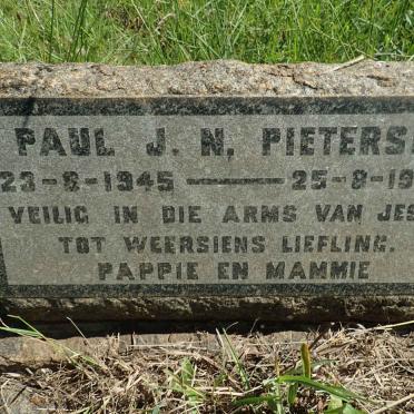 PIETERSE Paul J.N. 1945-1946