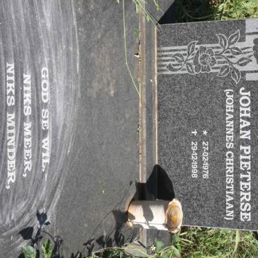 PIETERSE Johannes Christiaan 1976-1998
