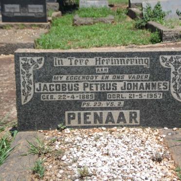PIENAAR Jacobus Petrus Johannes 1885-1957