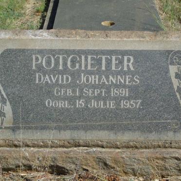 POTGIETER David Johannes 1891-1957