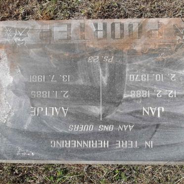 POORTER Jan 1888-1970 &amp; Aaltje 1885-1961