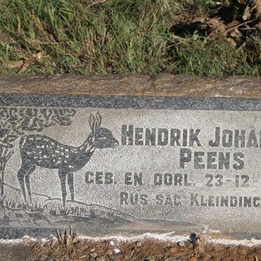 PEENS Hendrik Johannes 1963-1963
