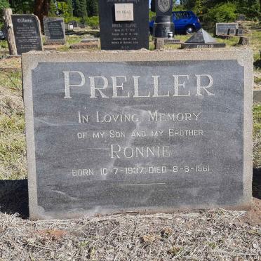 PRELLER Ronnie 1937-1961