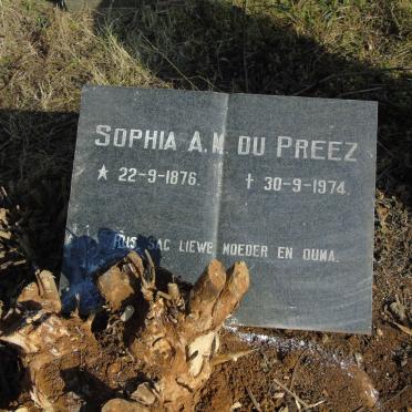 PREEZ Sophia A.M., du 1876-1974