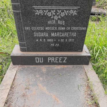 PREEZ Susara Margaretha, du 1888-1972
