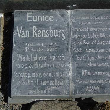 RENSBURG Tommy, van 1936-2019 &amp; Eunice 1939-2015 