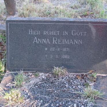 REIMANN Anna 1871-1962