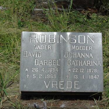 ROBINSON David Darrel 1884-1969 & Johanna Catharina 1878-1947