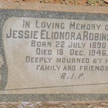 ROBINSON Jessie Elionora 1890-1946