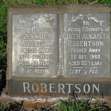 ROBERTSON Alexander -1949 & Edith Augusta -1960 :: ROBERTSON Leslie -1968 :: ROBERTSON Kathleen Constance Jean -1974 _2