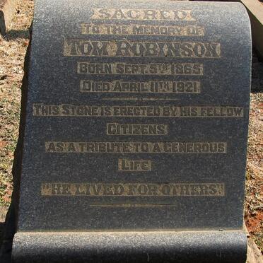 ROBINSON Tom 1865-1921