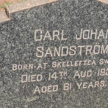 SANDSTROM Carl Johan -1936