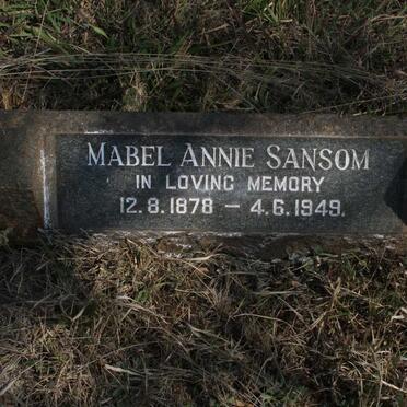 SANSOM Mabel Annie 1878-1949