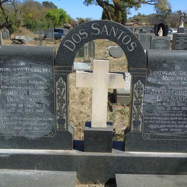 SANTOS Domingos Gomes, dos 1877-1960 &amp; Aletta Gertruida NEL 1904-1964