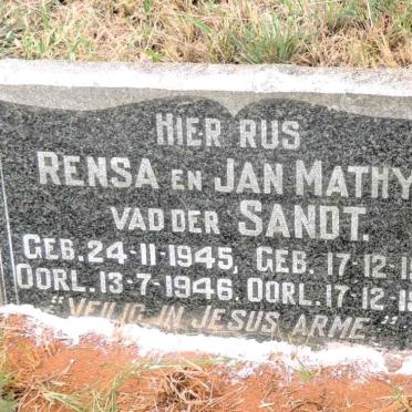 SANDT Rensa, van der 1945-1946 :: VAN DER SANDT Jan Mathyis 1947-1947