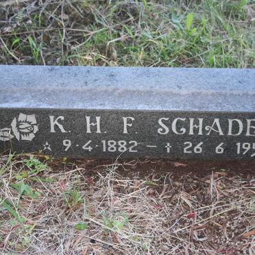 SCHADE K.H.F. 1882-1951