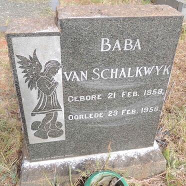 SCHALKWYK, van 1958-1958