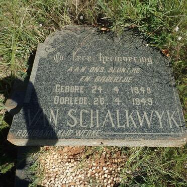 SCHALKWYK, van 1949-1949