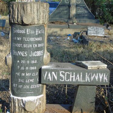 SCHALKWYK Johannes Jacobus, van 1941-1968