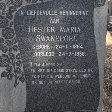 SWANEPOEL Hester Maria 1884-1956