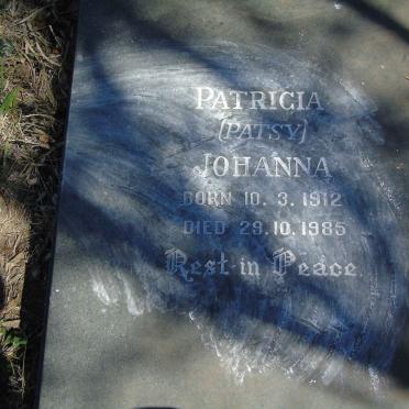 TAKIS Patricia Johanna 1912-1985
