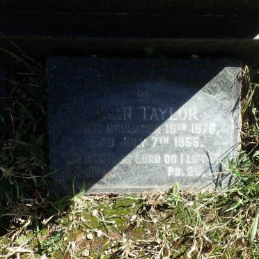 TAYLOR John 1876-1955 :: TAYLOR Bessie 1879-1936 :: TAYLOR Lawrie 1923-1941