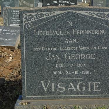 VISAGIE Jan George 1907-1961