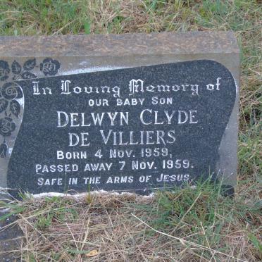 VILLIERS Delwyn Clyde, de 1959-1959