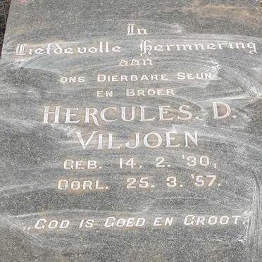VILJOEN Hercules D. 1930-1957