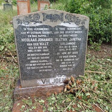 VILJOEN Nicolaas Johannes van der Walt 1916-1957 & Beatrix Janetha JANNEKE 1924-1971