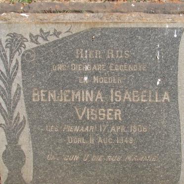 VISSER Benjemina Isabella nee PIENAAR 1906-1948