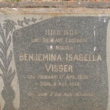 VISSER Benjemina Isabella nee PIENAAR 1906-1948