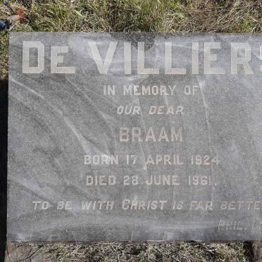 VILLIERS Braam, de 1924-1961