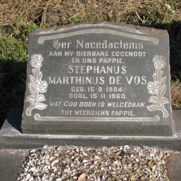 VOS Stephanus Marthinus, de 1904-1960