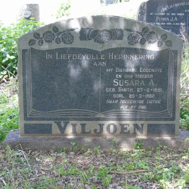 VILJOEN Susara A. nee SMITH 1891-1962