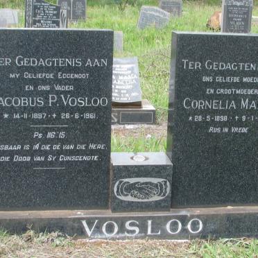 VOSLOO Jacobus P. 1897-1961 &amp; Cornelia Maria 1898-1980