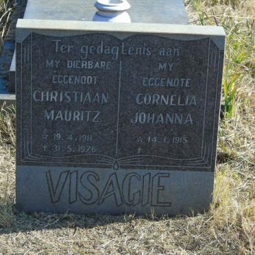 VISAGIE Christiaan Mauritz 1911-1976 &amp; Cornelia Johanna 1915-