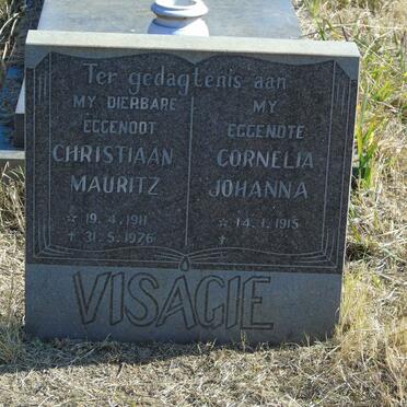 VISAGIE Christiaan Mauritz 1911-1976 &amp; Cornelia Johanna 1915-