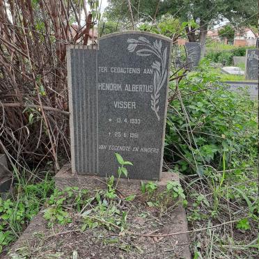 VISSER Hendrik Albertus 1933-1961