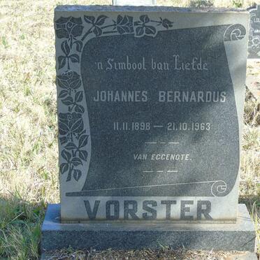 VORSTER Johannes Bernardus 1898-1963