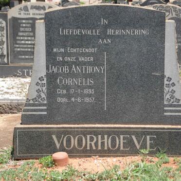 VOORHOEVE Jacob Anthony Cornelis 1895-1957