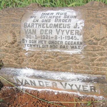 VYVER Barthelomeus J., van der 1921-1945