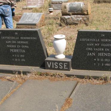 VISSE Jan Hendrik 1913-1980 &amp; Perpetua 1910-1996