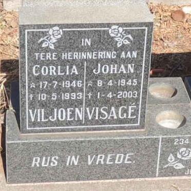 VISAGE Johan 1945-2003 :: VILJOEN Corlia 1946-1993