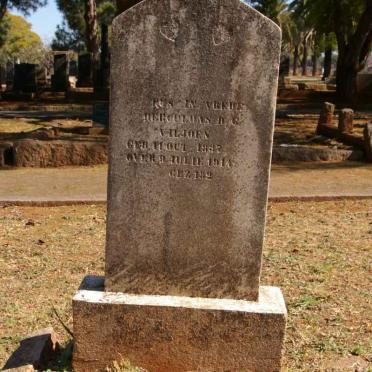 VILJOEN Herculoas D.G. 1887-1914