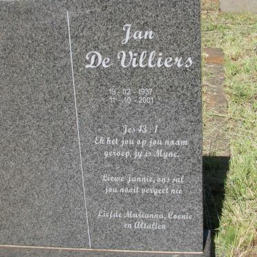 VILLIERS Jan, de 1937-2001