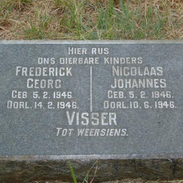 VISSER Frederick Georg 1946-1946 :: VISSER Nicolaas Johannes 1946-1946